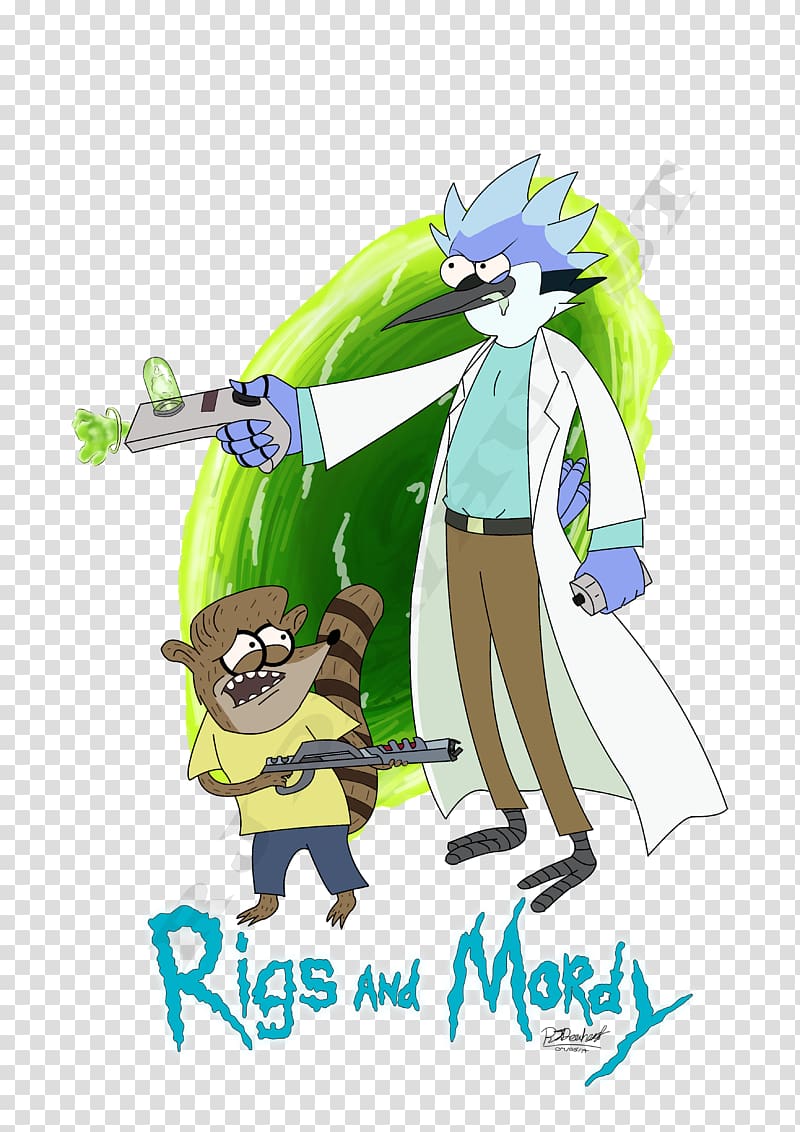 Mordecai Rigby Rick Sanchez Morty Smith Television show, others transparent background PNG clipart