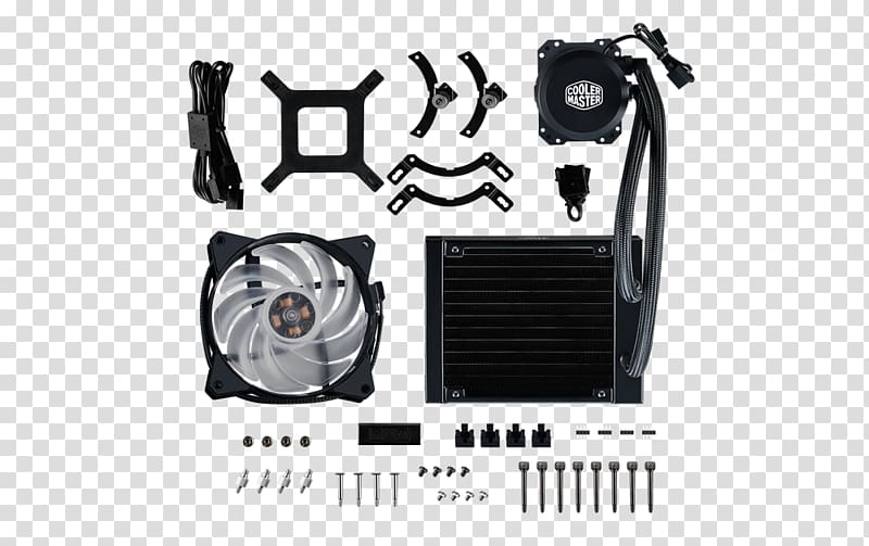 Cooler Master Computer System Cooling Parts Water cooling Heat sink Central processing unit, others transparent background PNG clipart