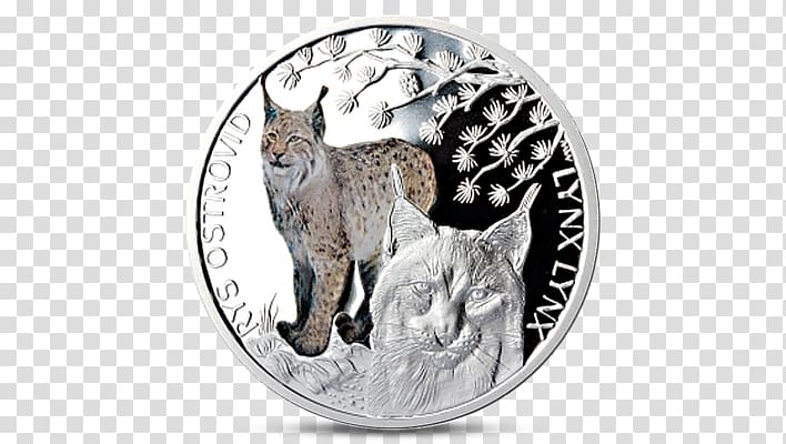 Zlato Bez DPH facebook:ZlatoBezDPH.cz Silver Coin Smart mince Fineness, Eurasian Lynx transparent background PNG clipart