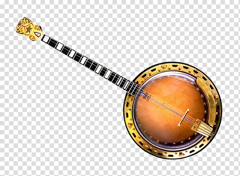 brown banjo guitar, Banjo guitar Musical instrument, Banjo transparent background PNG clipart