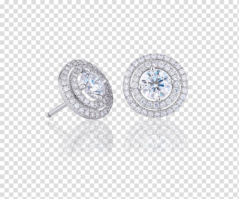 Earring Diamond cut Jewellery De Beers Sa, diamond transparent background PNG clipart