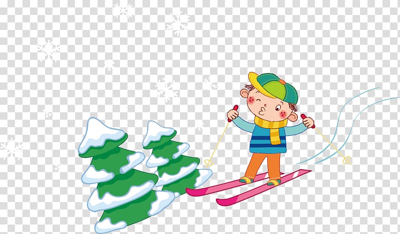 Daxue Snow , Creative thick pine ski snow transparent background PNG clipart