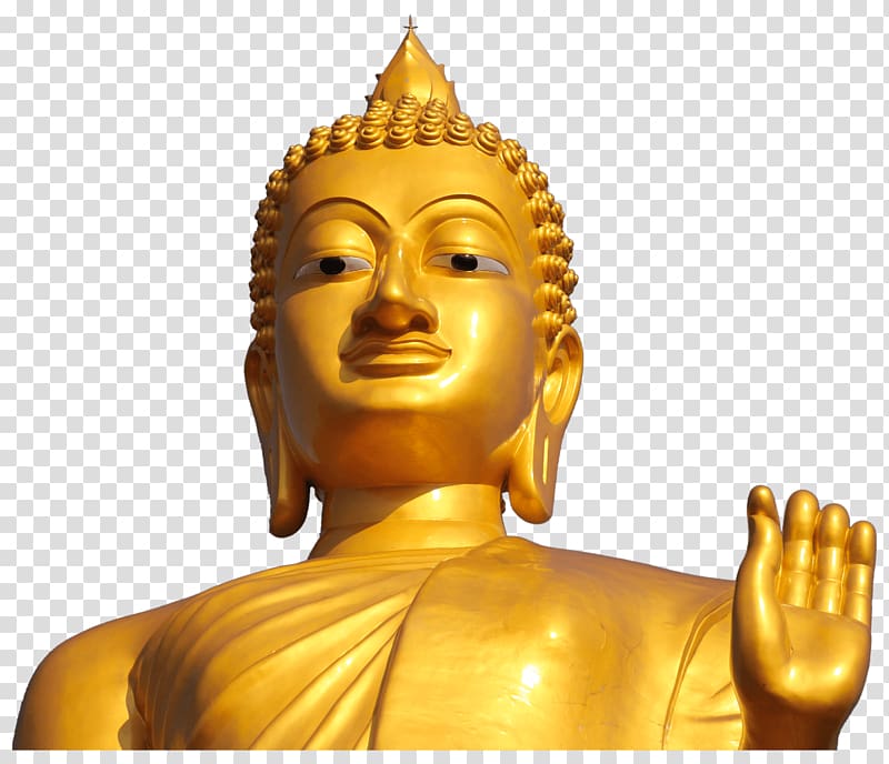 gold-colored Buddha statue during daytime, Large Buddha transparent background PNG clipart