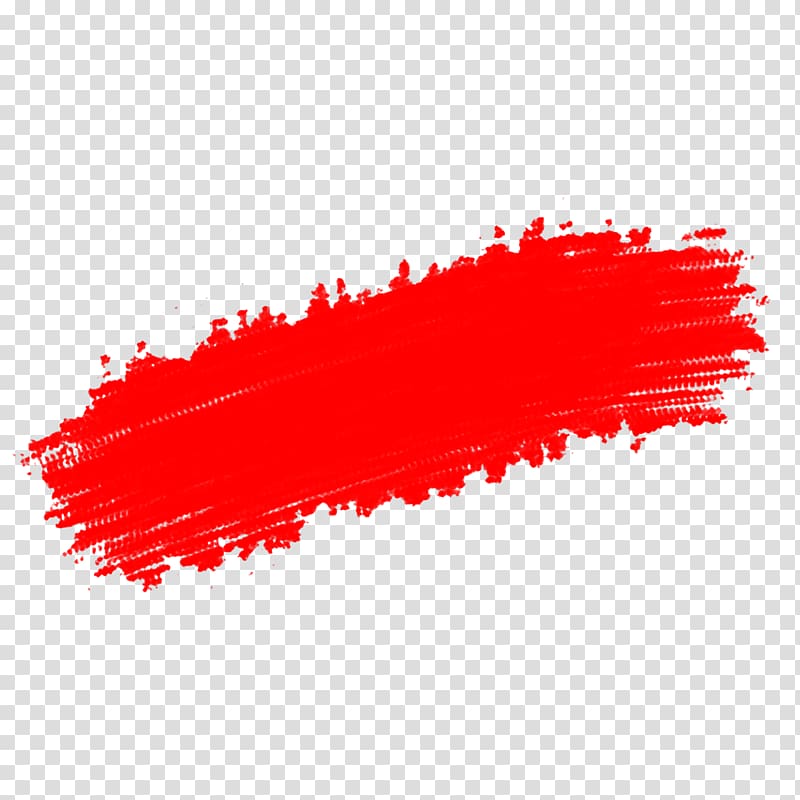 red paint illustration, Paintbrush, brushes transparent background PNG clipart