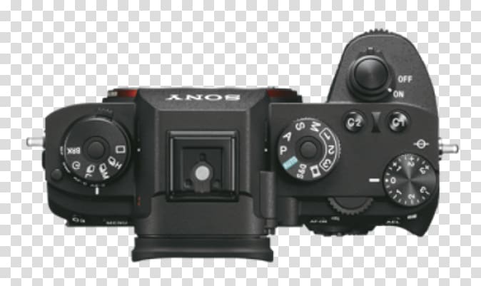 Sony α9 Sony α7 III Mirrorless interchangeable-lens camera Sony α7R II, camera top view transparent background PNG clipart