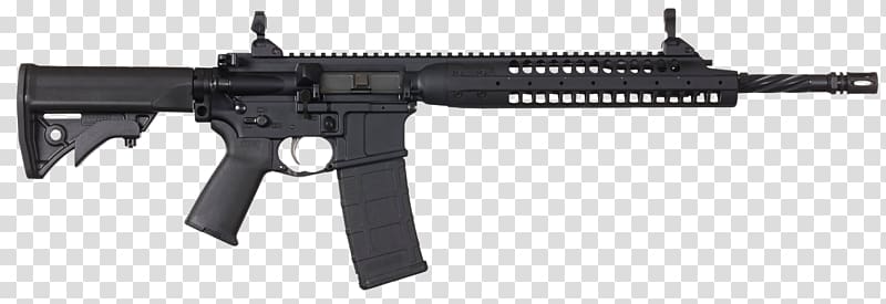 LWRC International 5.56×45mm NATO LWRC M6 Individual Carbine Short-barreled rifle, weapon transparent background PNG clipart