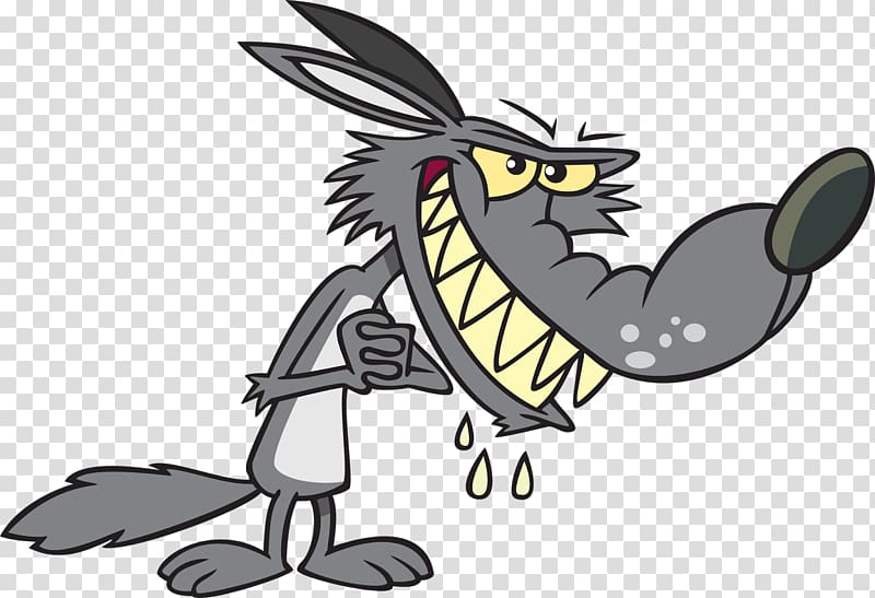 Big Bad Wolf Gray wolf Cartoon , bad transparent background PNG clipart