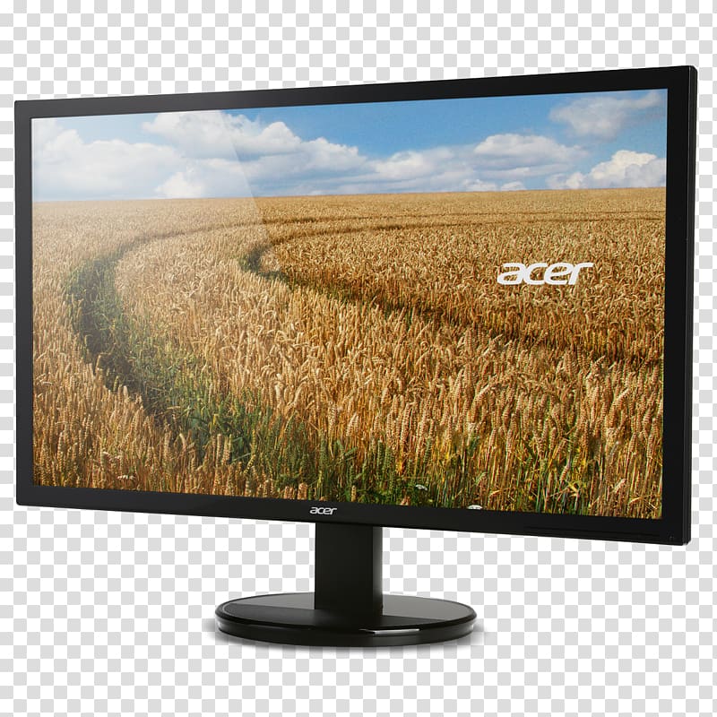 Computer Monitors VGA connector LED-backlit LCD Digital Visual Interface 1080p, Monitor transparent background PNG clipart