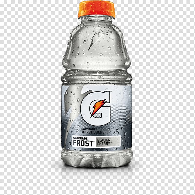 The Gatorade Company G-Series Perform 02 Thirst Quencher, Glacier Freeze, 20 oz Bottle, 24/carton Gatorade Thirst Quencher Gatorade Frost Glacier Cherry Enhanced water, water transparent background PNG clipart