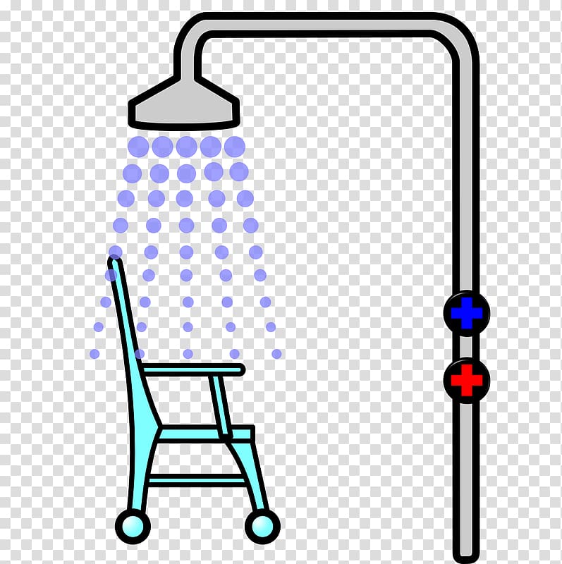 Shower Bathroom , clothes for airing transparent background PNG clipart