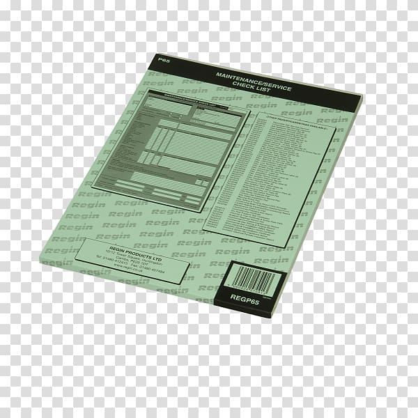 Material Checklist Maintenance, Company Pad transparent background PNG clipart