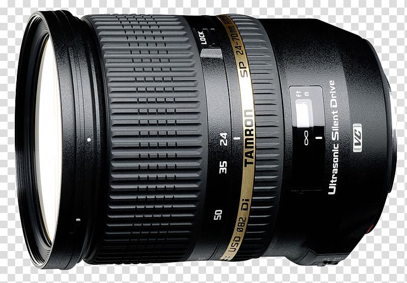 Canon EF 24-70mm Tamron SP 24-70mm F/2.8 Di VC USD Camera lens Tamron SP 35mm F1.8 Di VC USD, camera lens transparent background PNG clipart