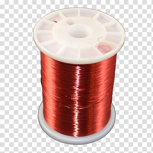 Copper conductor Wire gauge Polyvinyl chloride, spool transparent background PNG clipart
