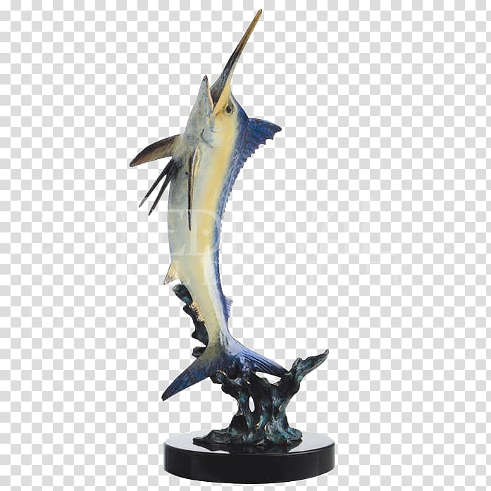 Marble sculpture Atlantic blue marlin Bronze sculpture Statue, BLUE MARLIN transparent background PNG clipart