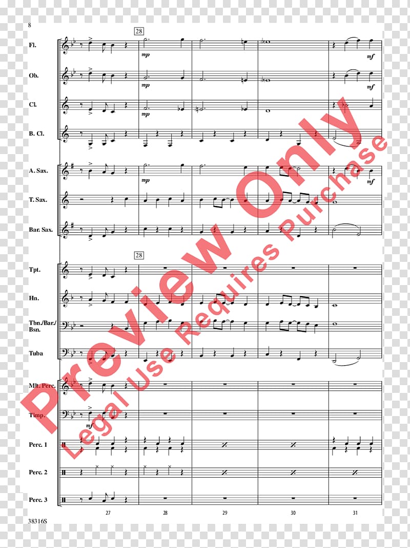 J.W. Pepper & Son Sheet Music Concert band, light bullock transparent background PNG clipart