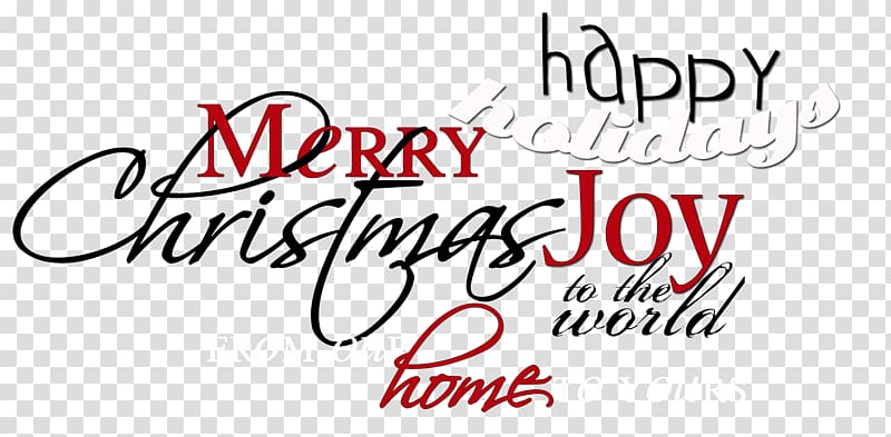 Christmas card Word Greeting & Note Cards Christmas lights, words transparent background PNG clipart