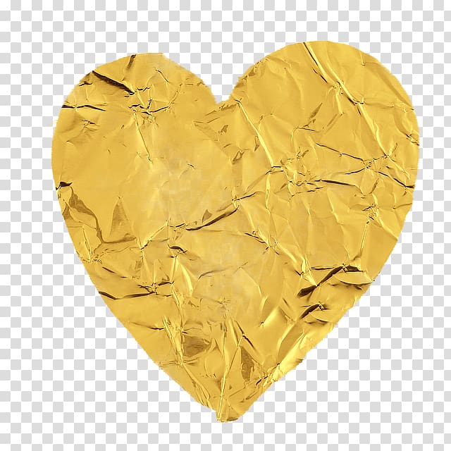 Gold Love Heart Silver, gold heart transparent background PNG clipart