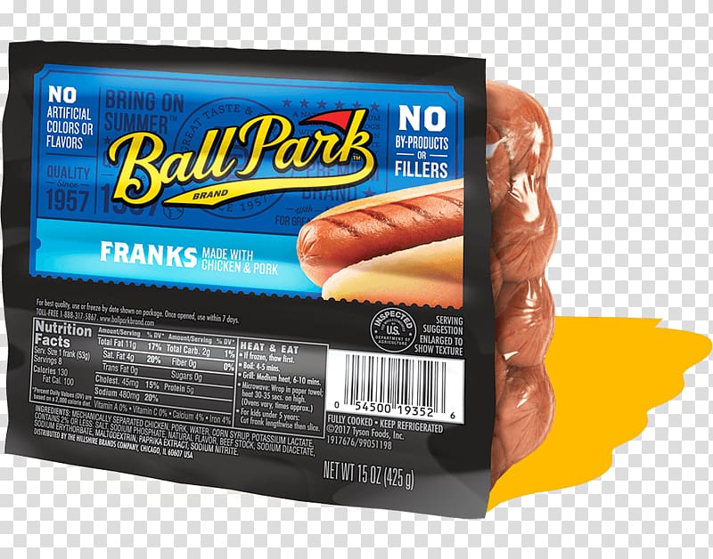 Hot dog Barbecue Chili con carne Hamburger Ball Park Franks, paprika flavour transparent background PNG clipart