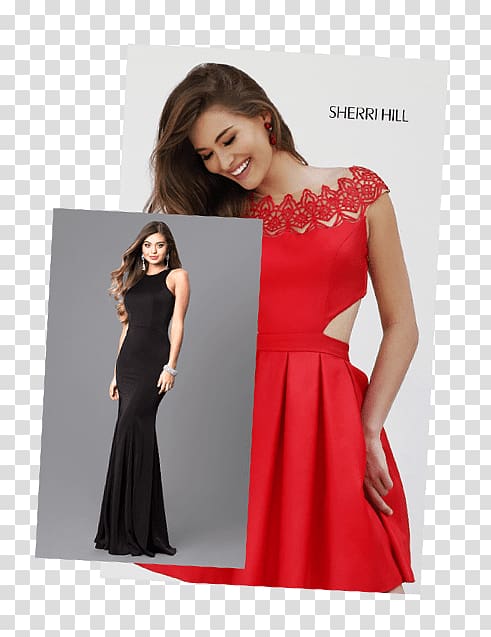 Sherri Hill Cocktail dress Sleeve Prom, Bollywood Actor transparent background PNG clipart