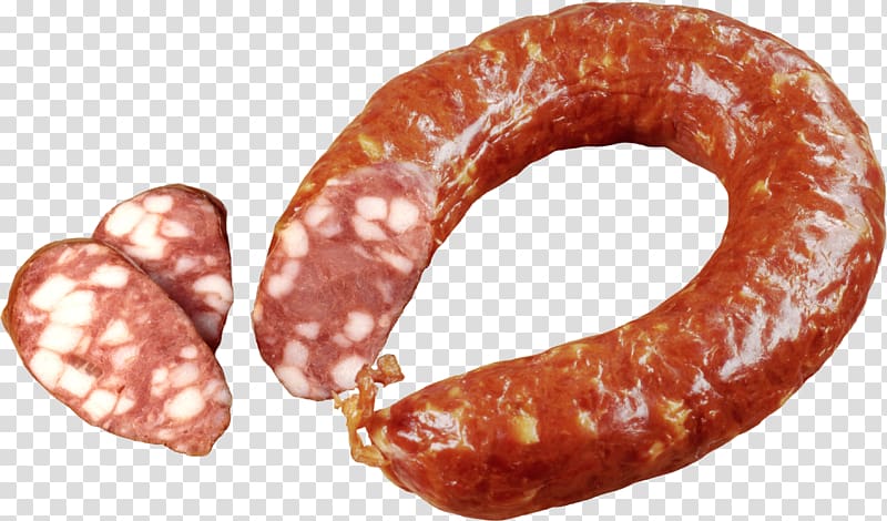 Sausage Hot dog Salami Kishka Ham, Sausage transparent background PNG clipart