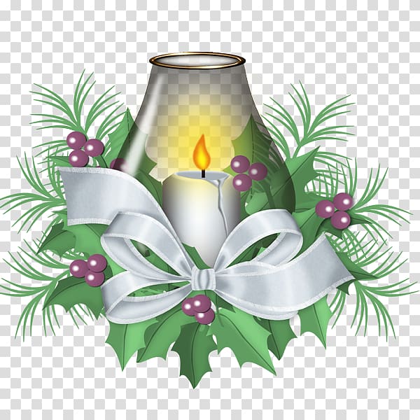 Christmas decoration Candle , christmas transparent background PNG clipart