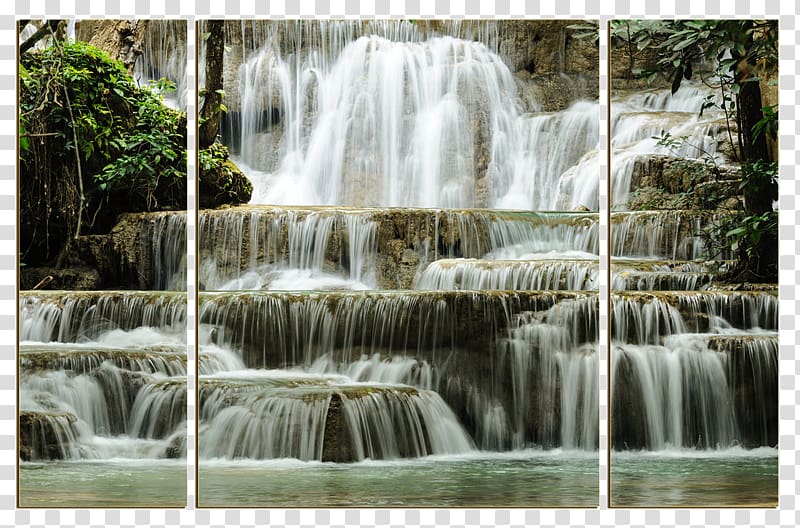 Art Waterfall Moldova painting, waterfall transparent background PNG clipart