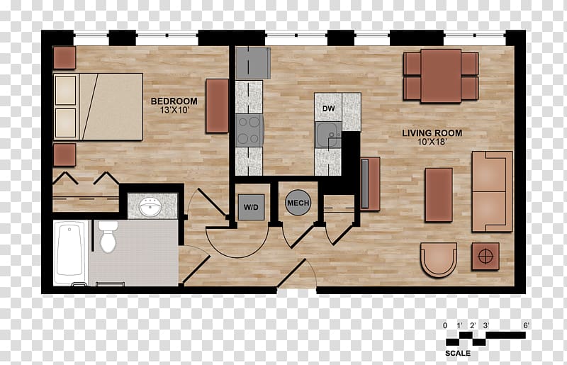 3D floor plan Facade, house transparent background PNG clipart