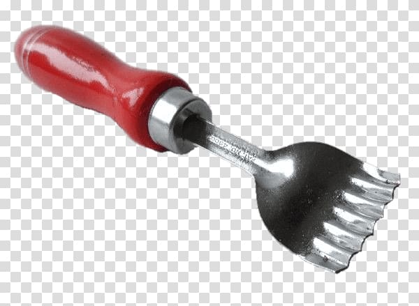 red handled hand tool , Butter Curler transparent background PNG clipart