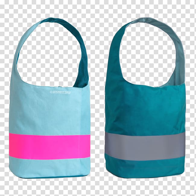 Handbag Nylon Messenger Bags Satchel Electric blue, Both Side transparent background PNG clipart