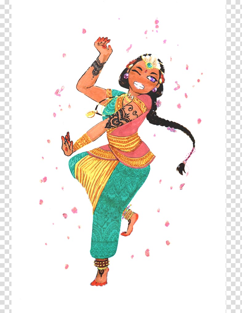 Illustration Indian Classical Dancer Performing Tricolor Stock Vector  (Royalty Free) 108025487 | Shutterstock