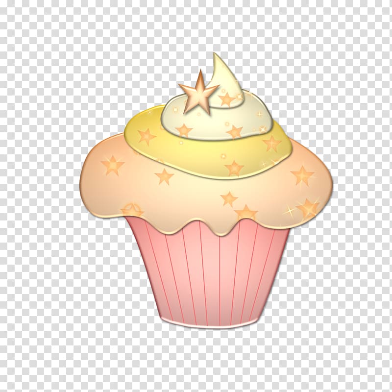 Cupcake Cream Muffin Ganache , Gold Tray transparent background PNG clipart