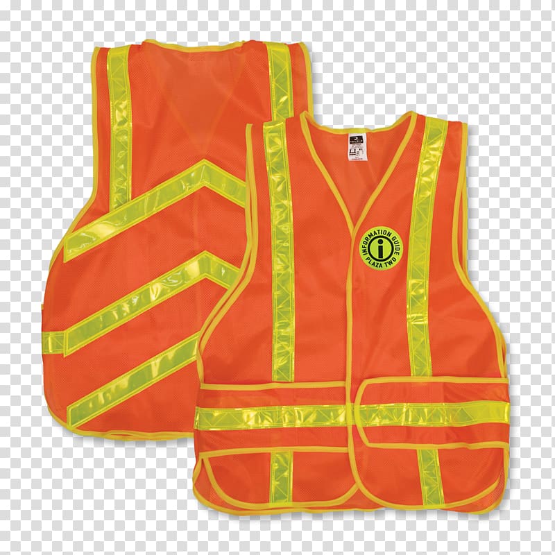 Gilets High-visibility clothing Sleeveless shirt, safety vest transparent background PNG clipart