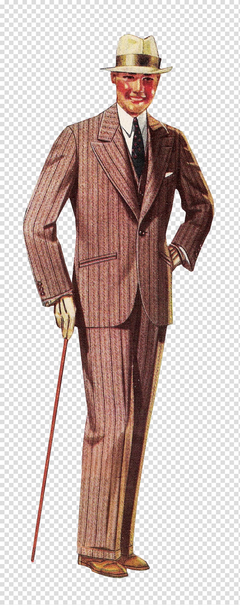 1920s 1940s 1930s Suit Fashion, gatsby transparent background PNG clipart