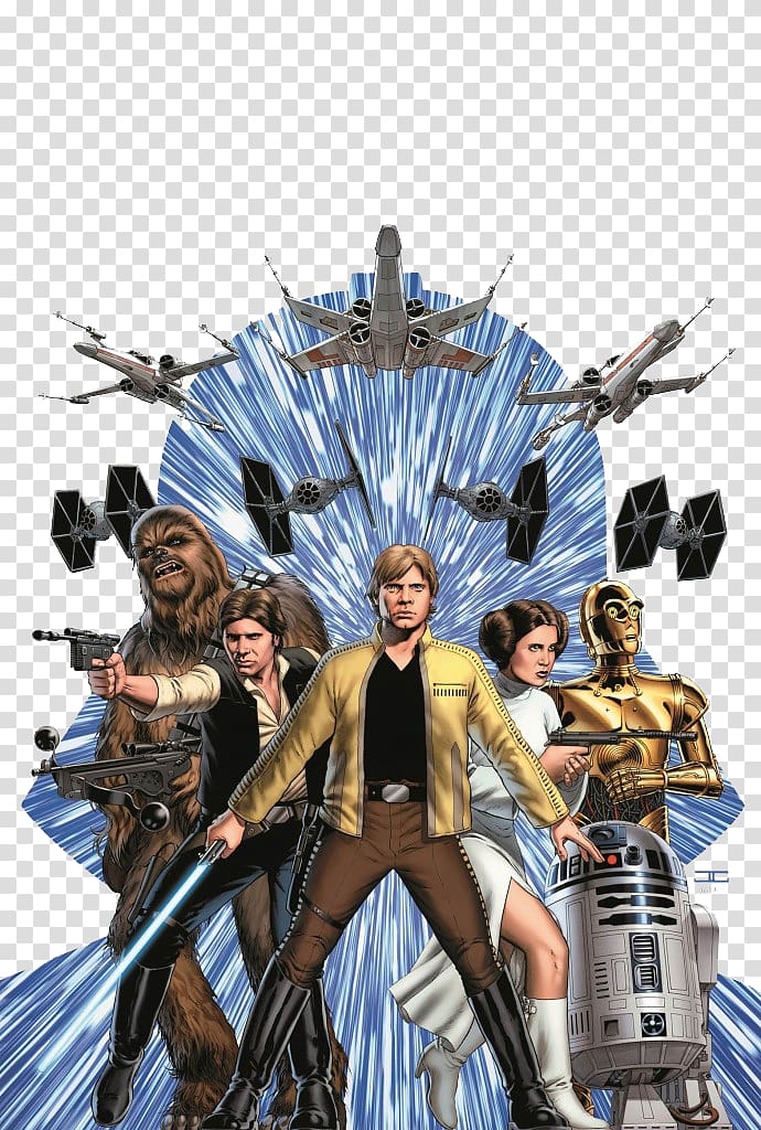 Star Wars character illustration, Anakin Skywalker Luke Skywalker Leia Organa Star Wars Marvel Comics, Star Wars transparent background PNG clipart