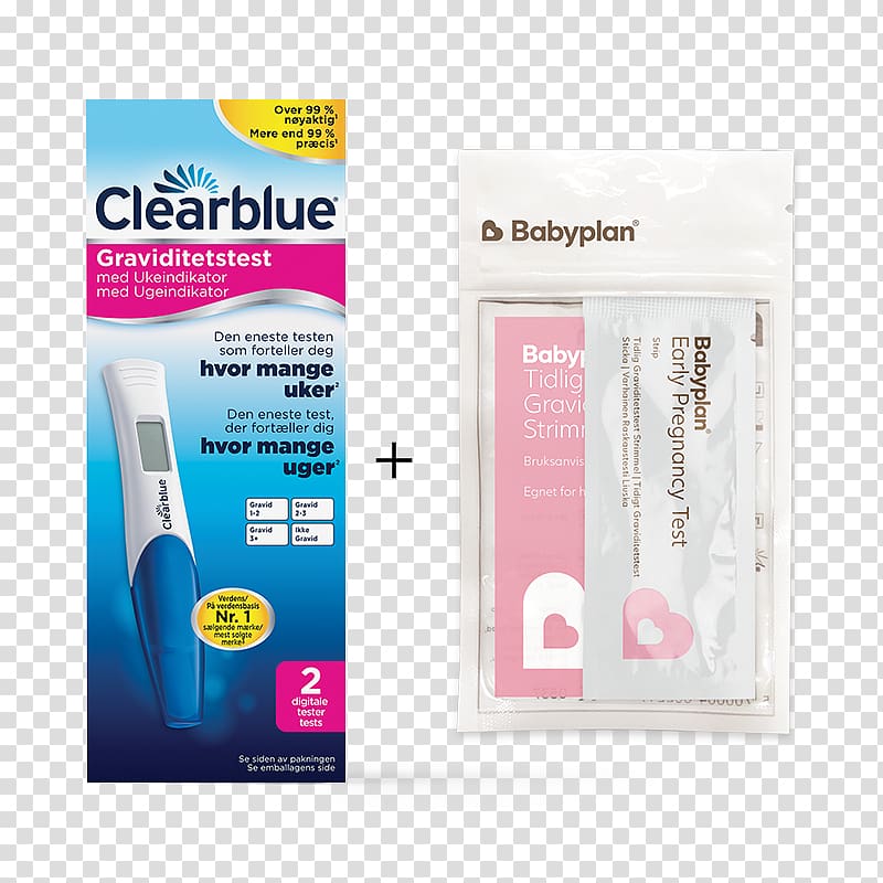 Clearblue Digital Pregnancy Test with Conception Indicator, Single-Pack Clearblue Double-Check and Date Pregnancy Test, pregnancy transparent background PNG clipart