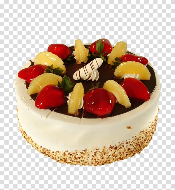 Torte Cream Fruitcake Chocolate cake, Strawberry cake transparent background PNG clipart