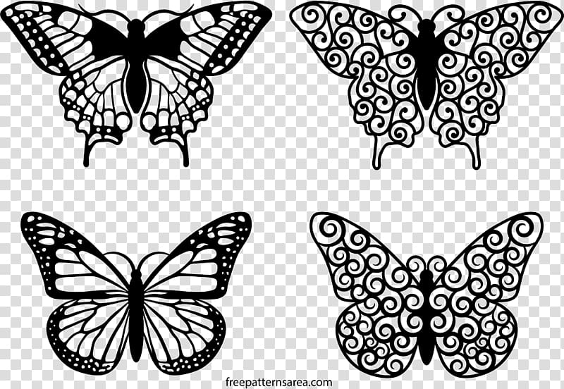 Butterfly Shape , decorative template transparent background PNG clipart
