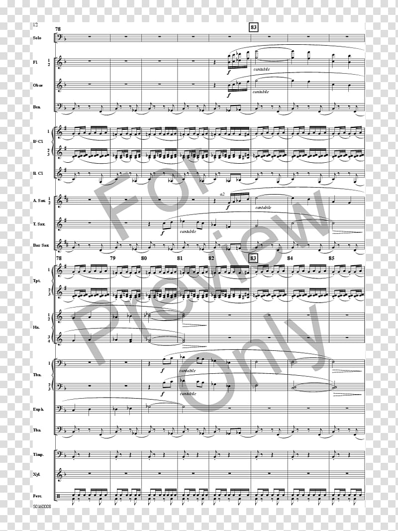 Sheet Music J.W. Pepper & Son Concert band Divertimento, sheet music transparent background PNG clipart