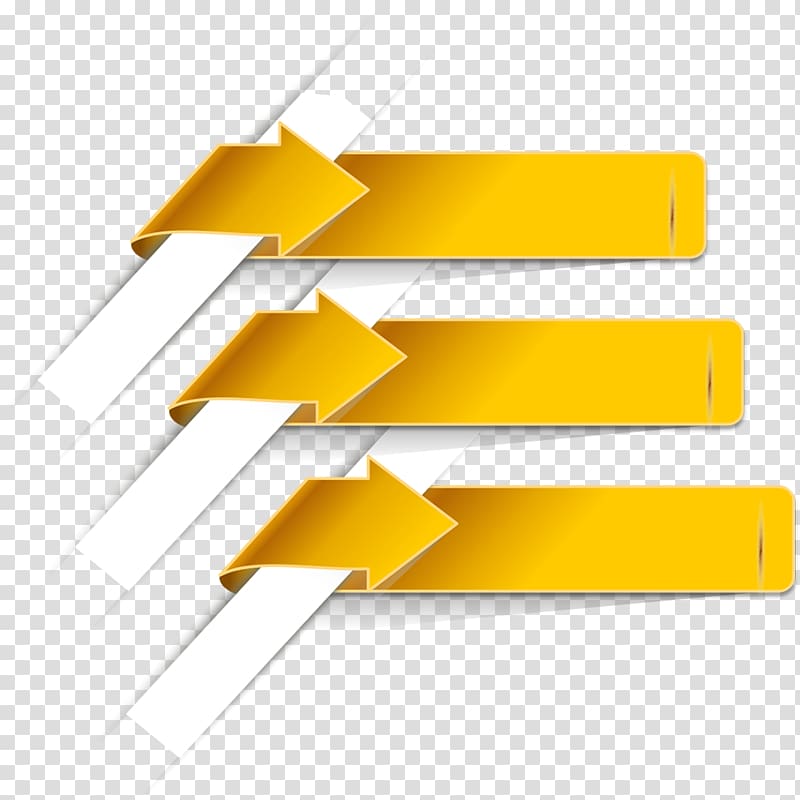 yellow arrow label transparent background PNG clipart