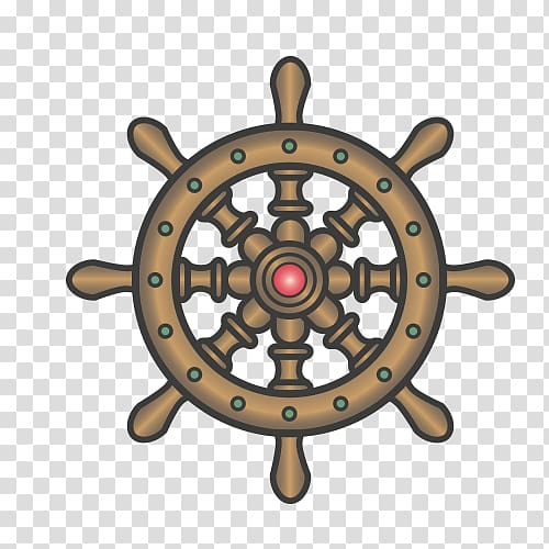 Ships wheel Cross-stitch Anchor Pattern, steering wheel transparent background PNG clipart