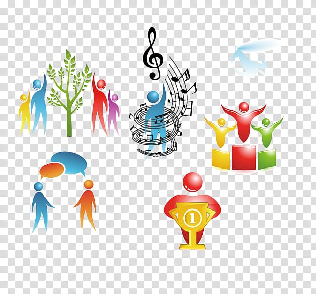 Community Symbol Icon, Business material transparent background PNG clipart