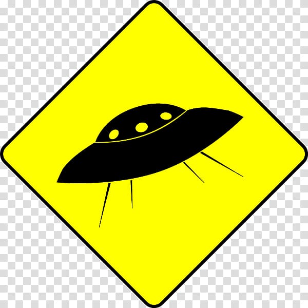 Traffic sign Warning sign Road , cartoon alien flying saucer transparent background PNG clipart