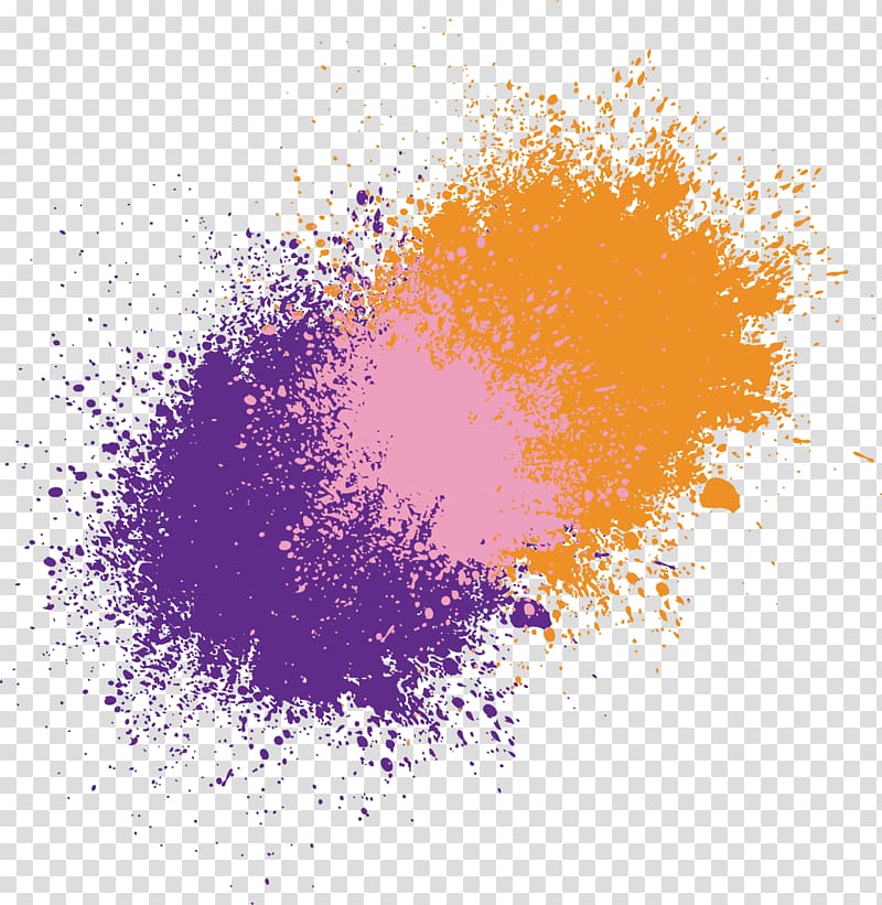 purple, pink, and brown , Ink , Colorful background splash effect transparent background PNG clipart