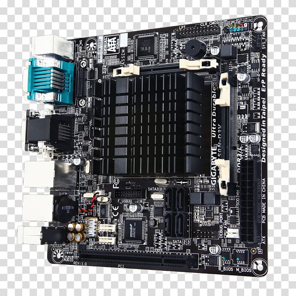 Motherboard Mini-ITX Celeron Gigabyte Technology Intel, intel transparent background PNG clipart