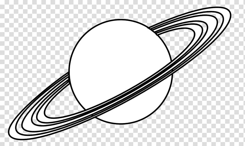 Earth Planet Saturn Black and white , Uranus Cartoon transparent background PNG clipart