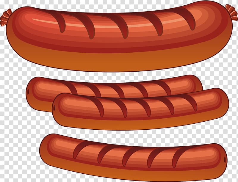 Frankfurter Würstchen Bockwurst Knackwurst Thuringian sausage Hot dog, hot dog transparent background PNG clipart