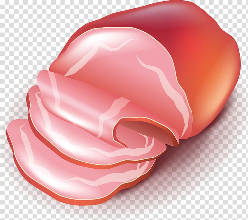 Hamburger Sausage Meat, Ham transparent background PNG clipart