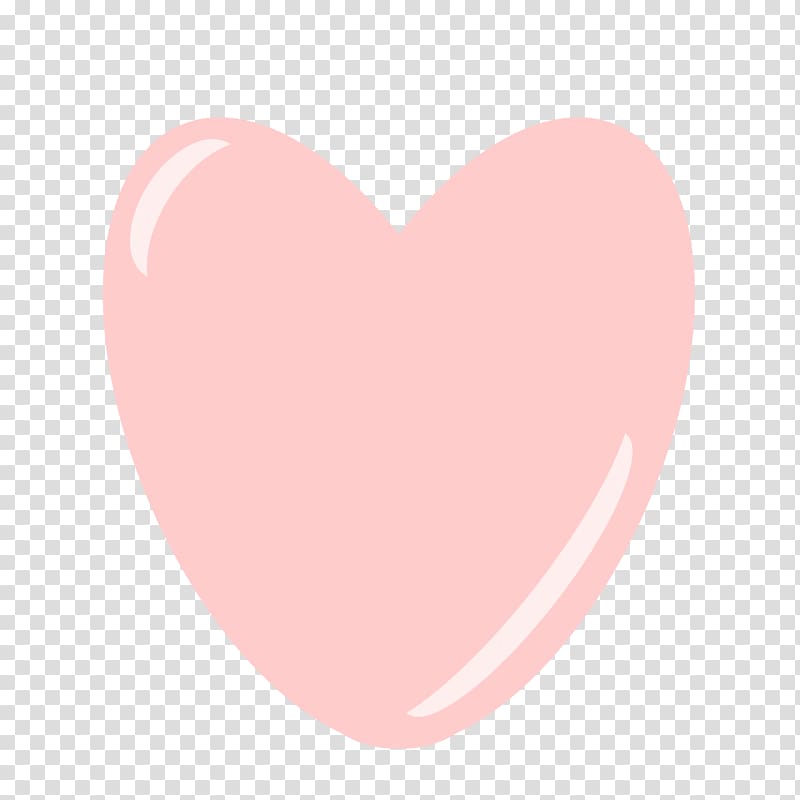 Pink Pubic hair Heart Illustration, Heart of the peach transparent background PNG clipart