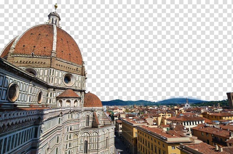 Florence Cathedral Palazzo Vecchio Giottos Campanile Rome Fiesole, Florence, Italy, five transparent background PNG clipart
