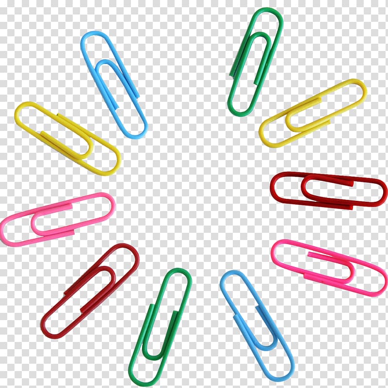 assorted-color clips illustration, Paper clip Adhesive tape Binder clip Office supplies, Color pin HD clips Figure transparent background PNG clipart